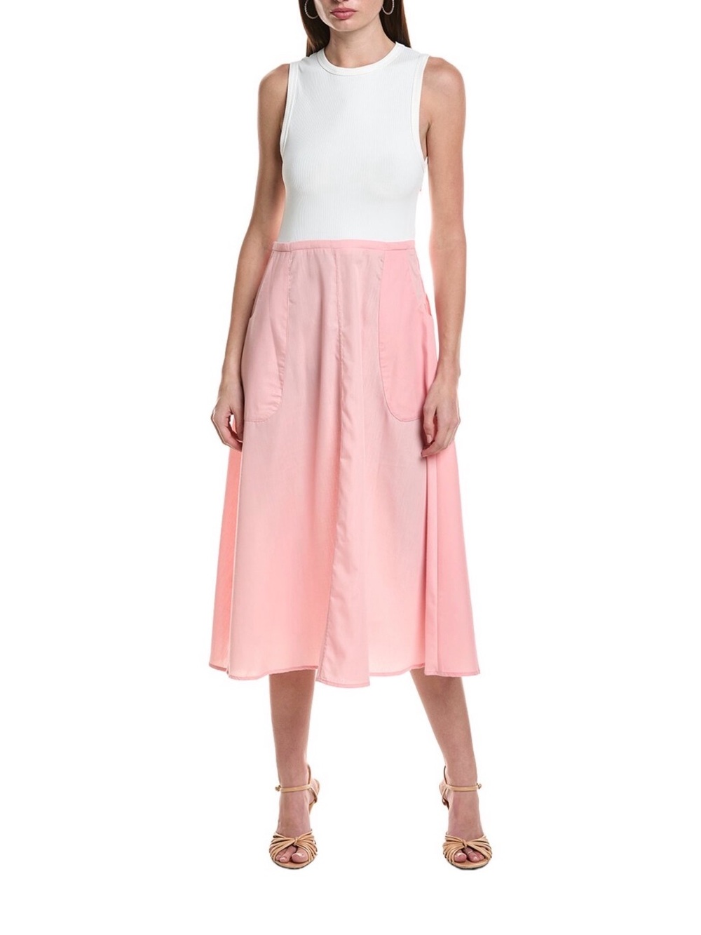 Pink A-Line Pocket Skirt - Women